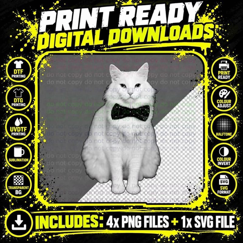 Dr. Evil + Bow Tie = Prof. Evil T-Shirt Png SVG Digital Bundle