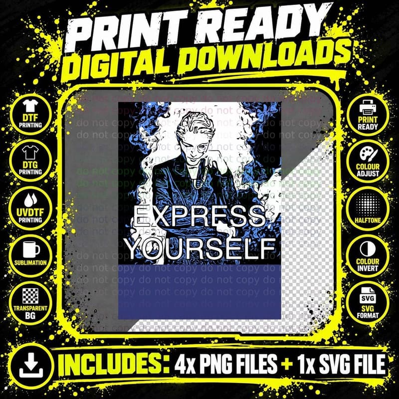 Express Yourself - Madonna T-Shirt Png SVG Digital Bundle