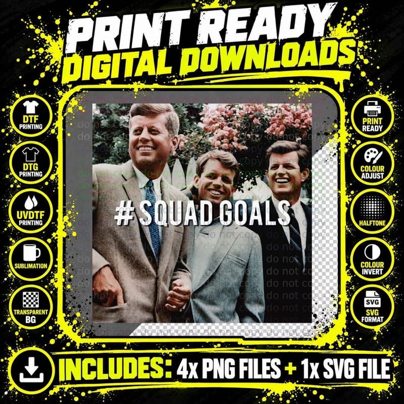 Kennedy Brothers- Squad Goals T-Shirt Png SVG Digital Bundle