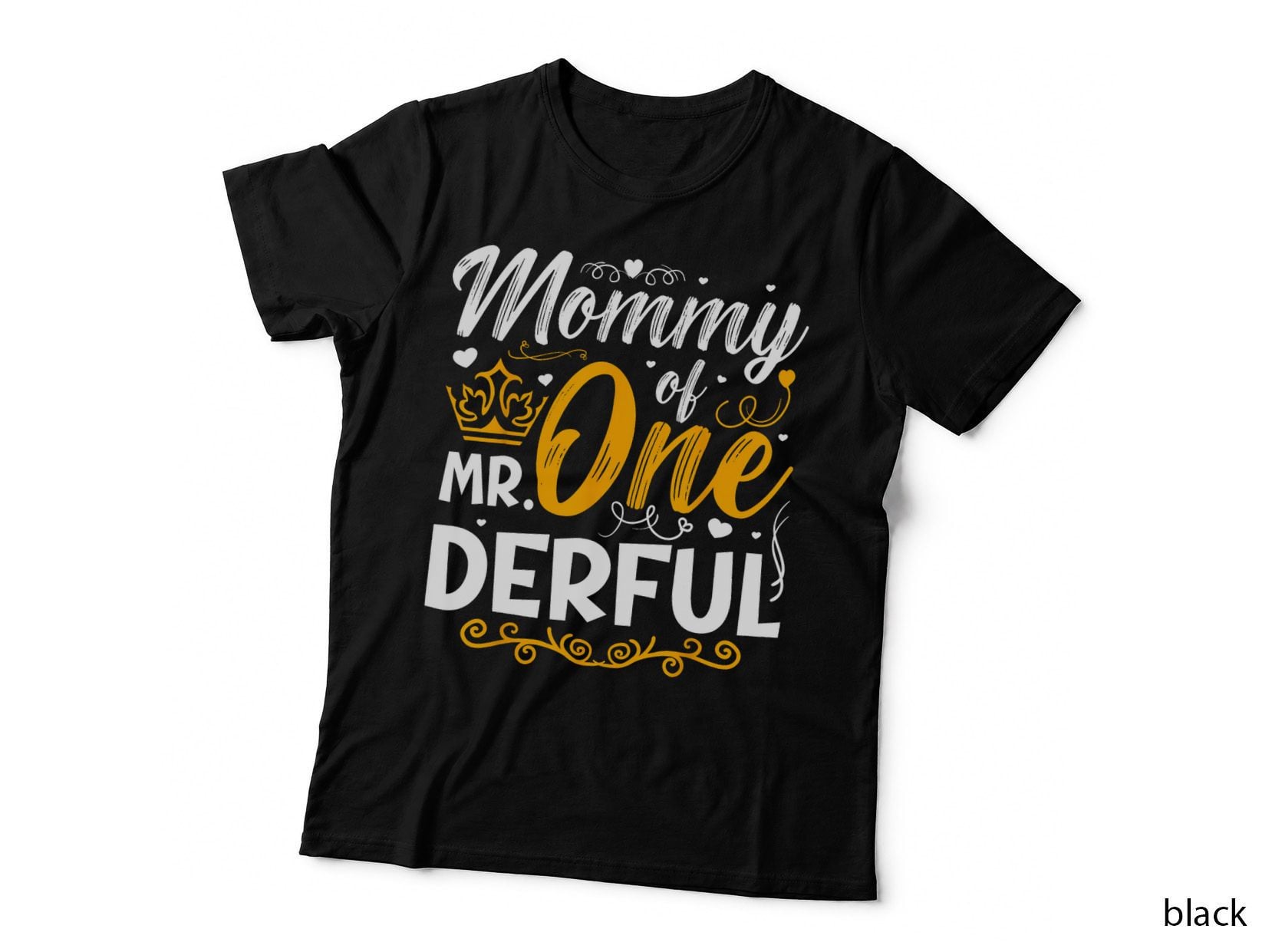 Mommy of Mr One Derful Party Matching Family T-Shirt