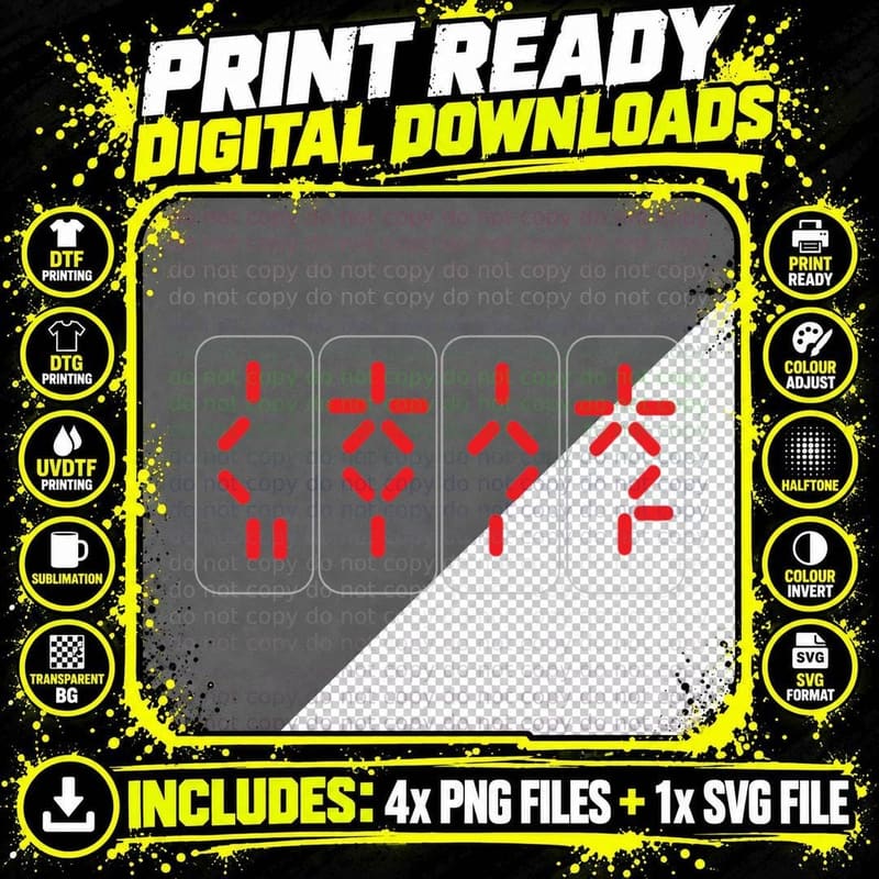 Predator - Self Destruct T-Shirt Png SVG Digital Bundle