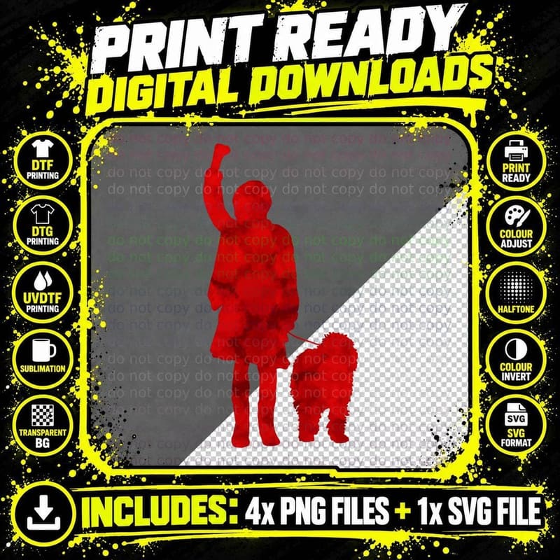 Red Protester T-Shirt, Political Statement Png SVG Digital Bundle