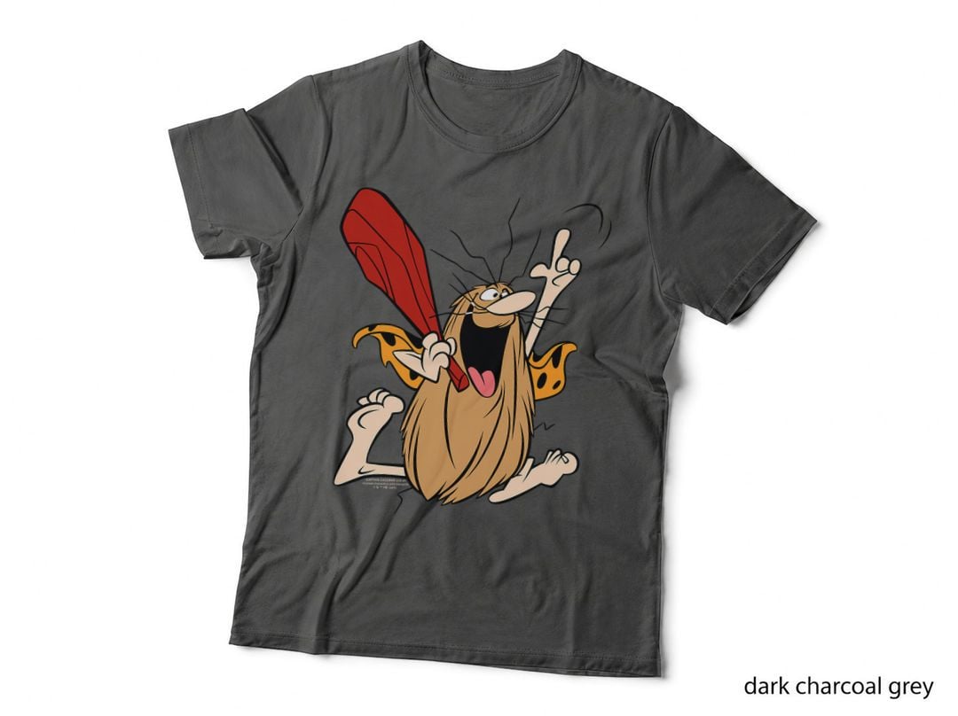 Captain Caveman Cartoon Hero, Swinging Club Unga Bunga, Hanna-Barbera Tee