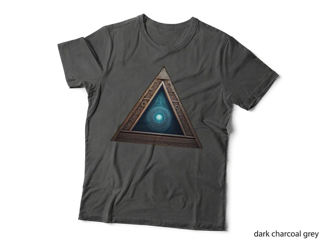 Illuminati All-Seeing Eye Pyramid, Glowing Orb Mystery T-Shirt