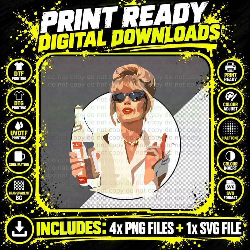Patsy Stone Absolutely Fabulous T-Shirt Png SVG Digital Bundle