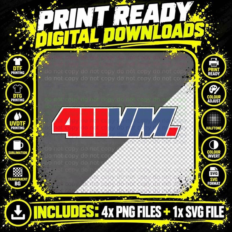 411 Video Magazine Original Logo T-Shirt Png SVG Digital Bundle