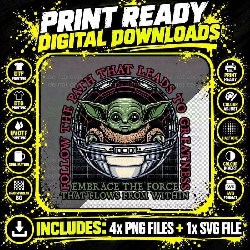 Baby Yoda T-Shirt, Tee, Gift For Png SVG Digital Bundle