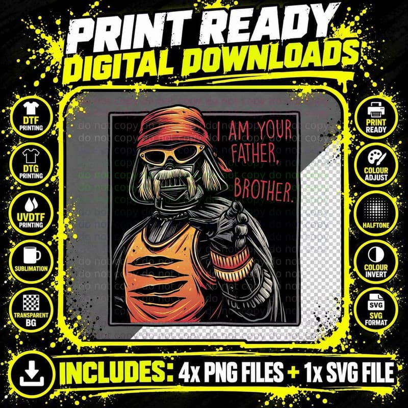 Darth Vader T-Shirt, Quotes Tee, Gift For Png SVG Digital Bundle