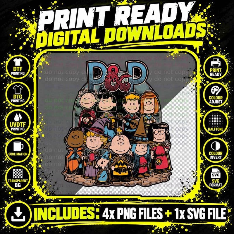 Dungeons & Dragons Kids T-Shirt, Fantasy Tee Png SVG Digital Bundle