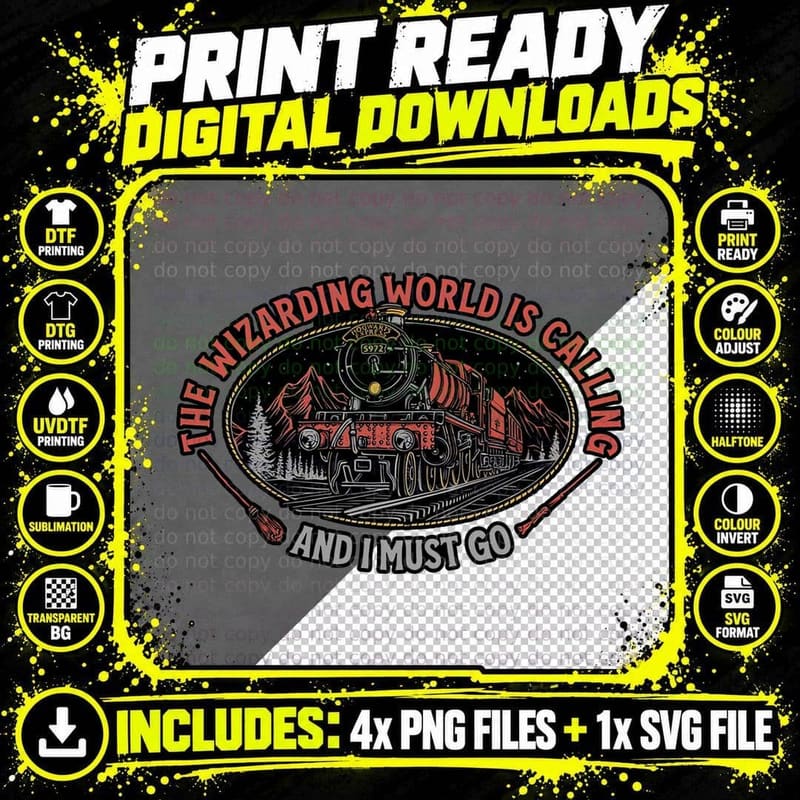 Express Train T-Shirt, Wizarding World Tee, Gift For Png SVG Digital Bundle
