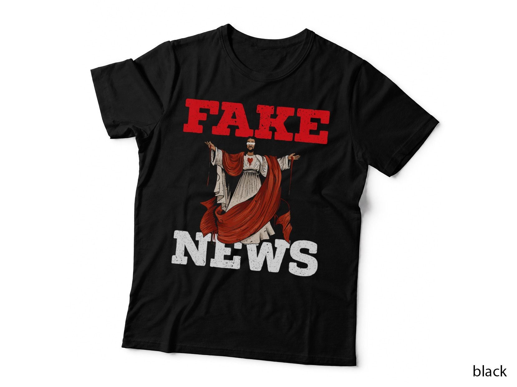 Fake News Anti-Religion Agnostic Blackcraft Atheist T-Shirt