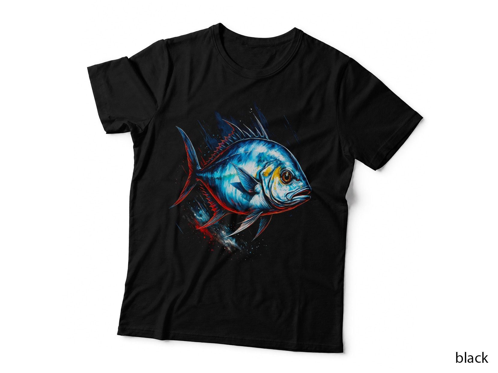 Fish Em Arte T-Shirt, Fish Art Print, Trophy Fish Tee
