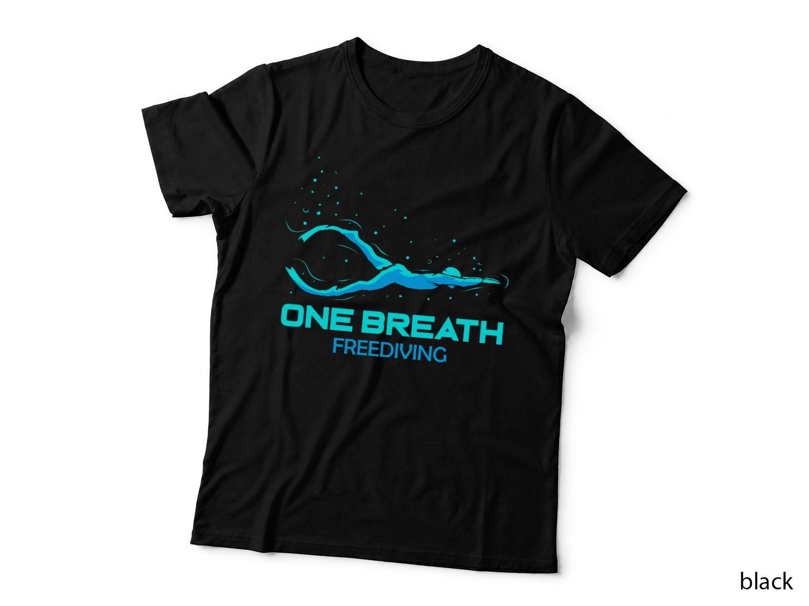 Freedive One Breath Diver T-Shirt, Freediving Gift, Scuba Diving Apparel