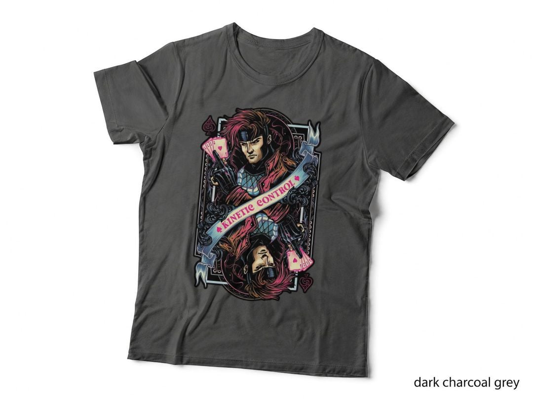 Kinetic Control Card T-Shirt, Comic Book Style Tee, Gift for Comic Book Lovers