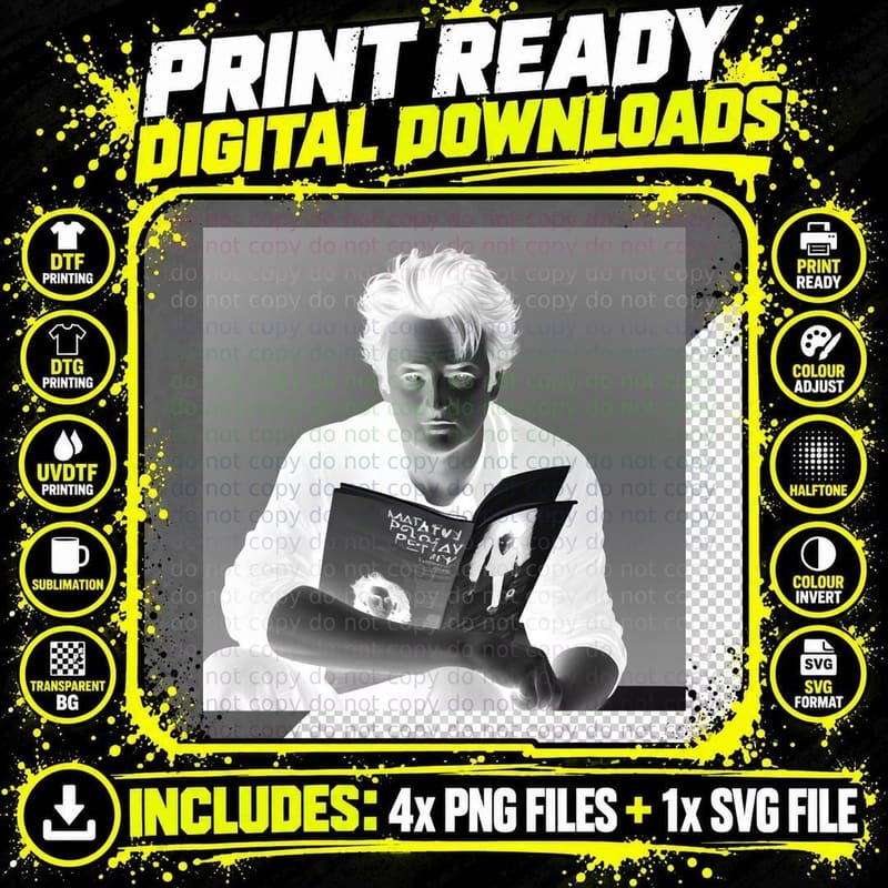 Matthew Perry T-Shirt, Hollywood Icon Style Png SVG Digital Bundle