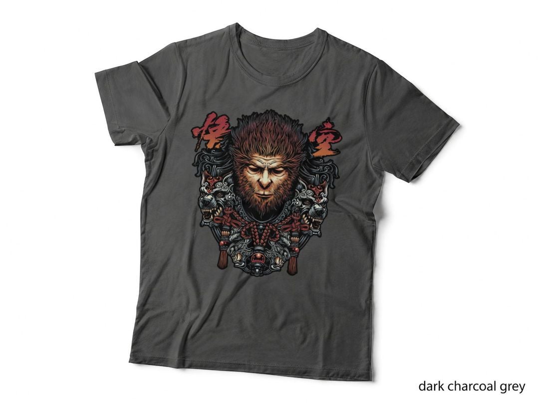 Monkey King T-Shirt, Fantasy Art Tee, Gift for Fantasy Lovers