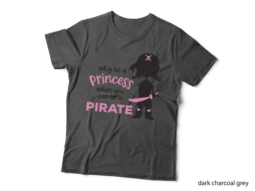 Princess to Pirate Girl T-Shirt, Sassy Fashion Statement