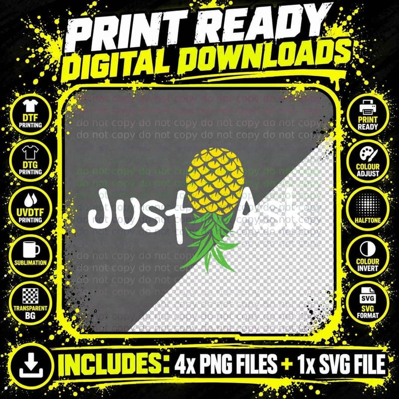 Sci-Fi Dimension Pineapple Swinger T-Shirt Png SVG Digital Bundle
