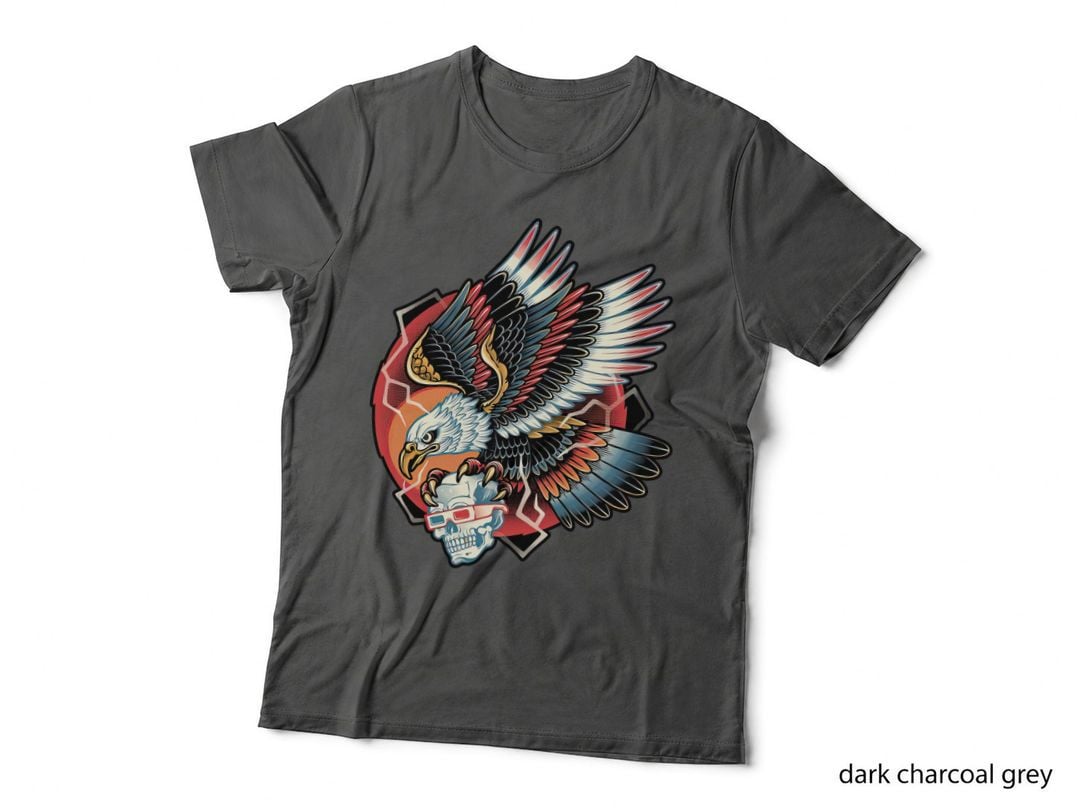 Traditional Eagle T-Shirt, Americana Style Tee, Gift for Patriotic Friends
