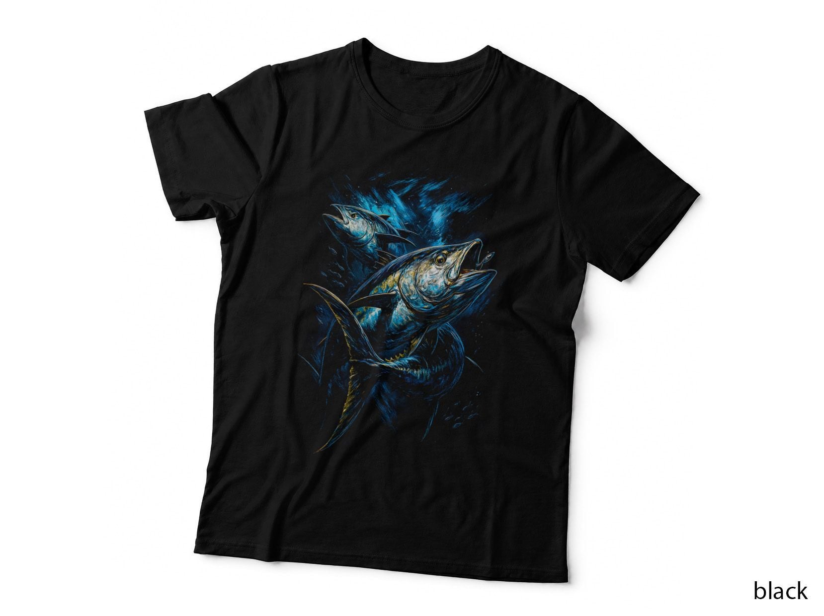 Tuna Fish Art, Underwater Life Print, Deep Sea Tee