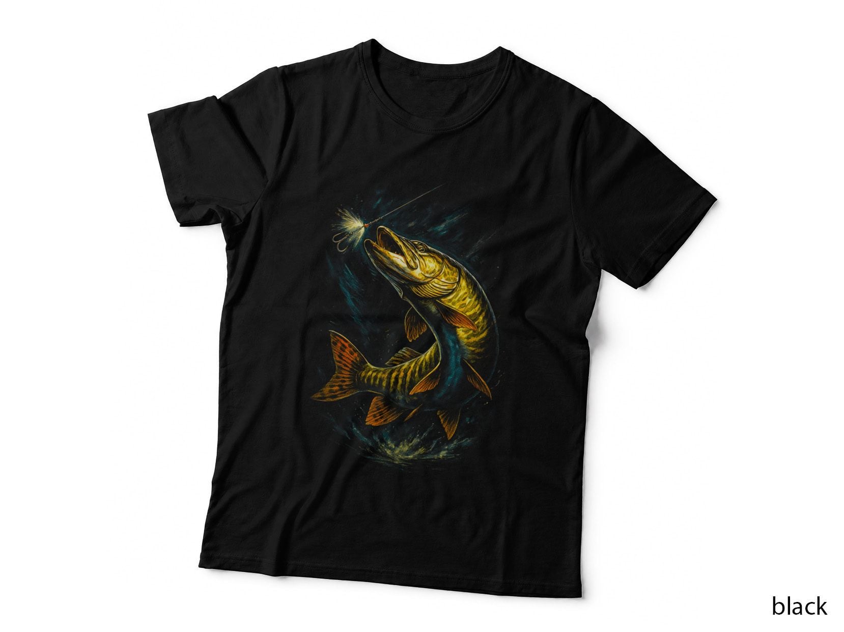 Underwater Fish Print T-Shirt, Fish Art, Ocean Life Tee
