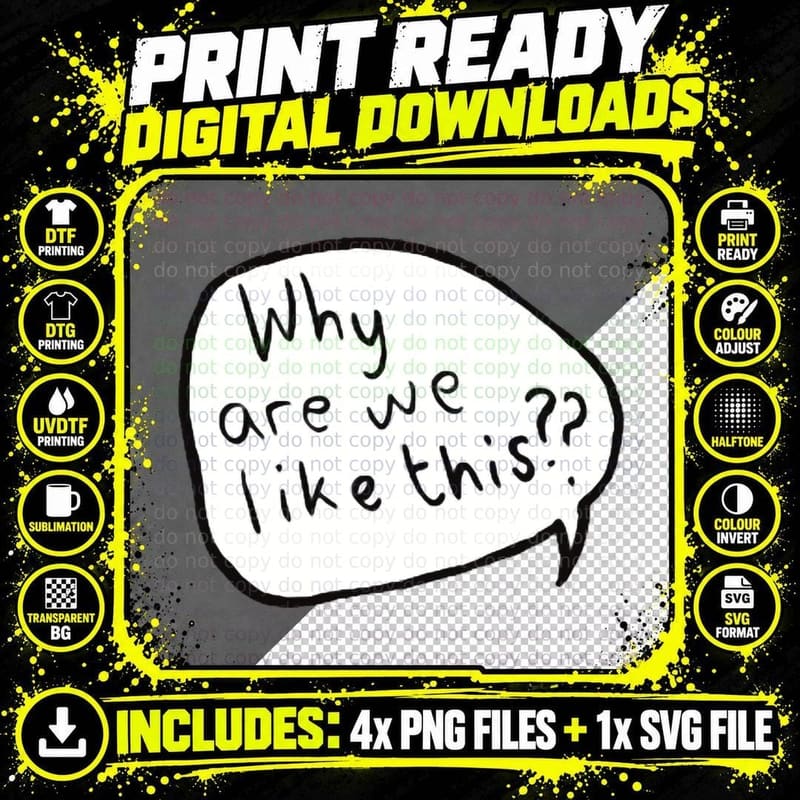 Why Are We Like This Heartstopper T-Shirt Png SVG Digital Bundle