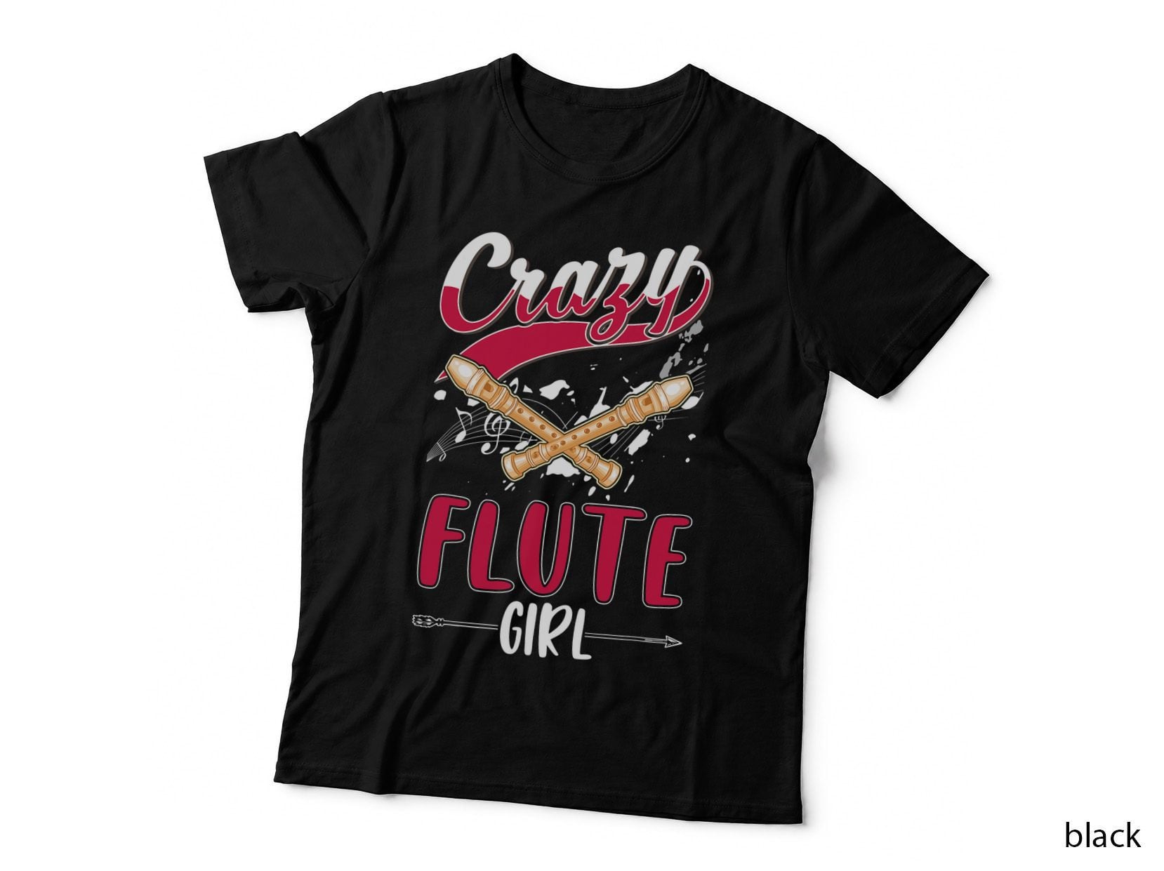 Crazy Flute Girl T-Shirt