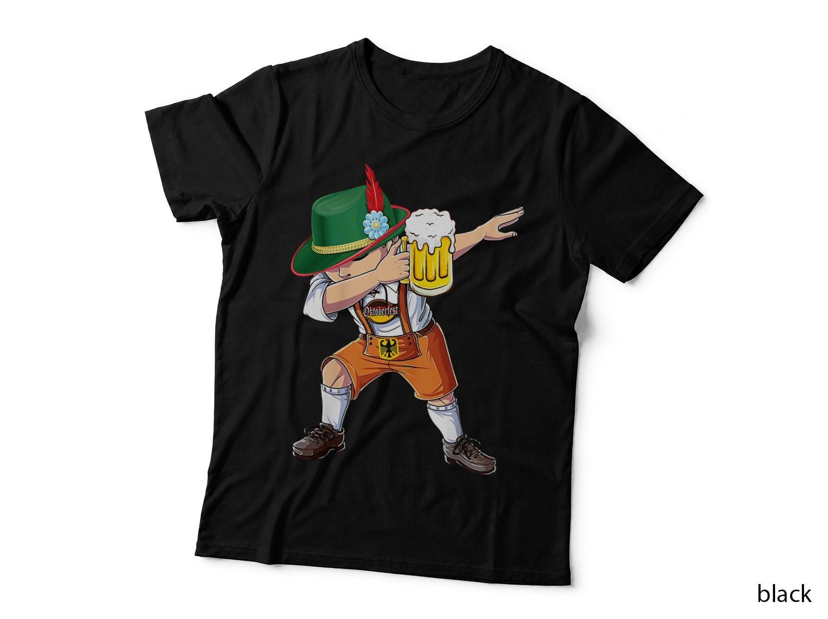 Dabbing German Clothes Oktoberfest Lederhosen Men Prost T-Shirt