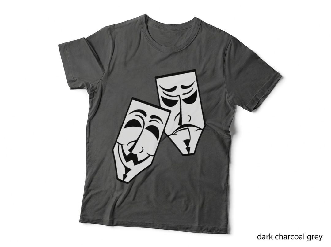Drama Theater Masks Comedy and Tragedy T-Shirt