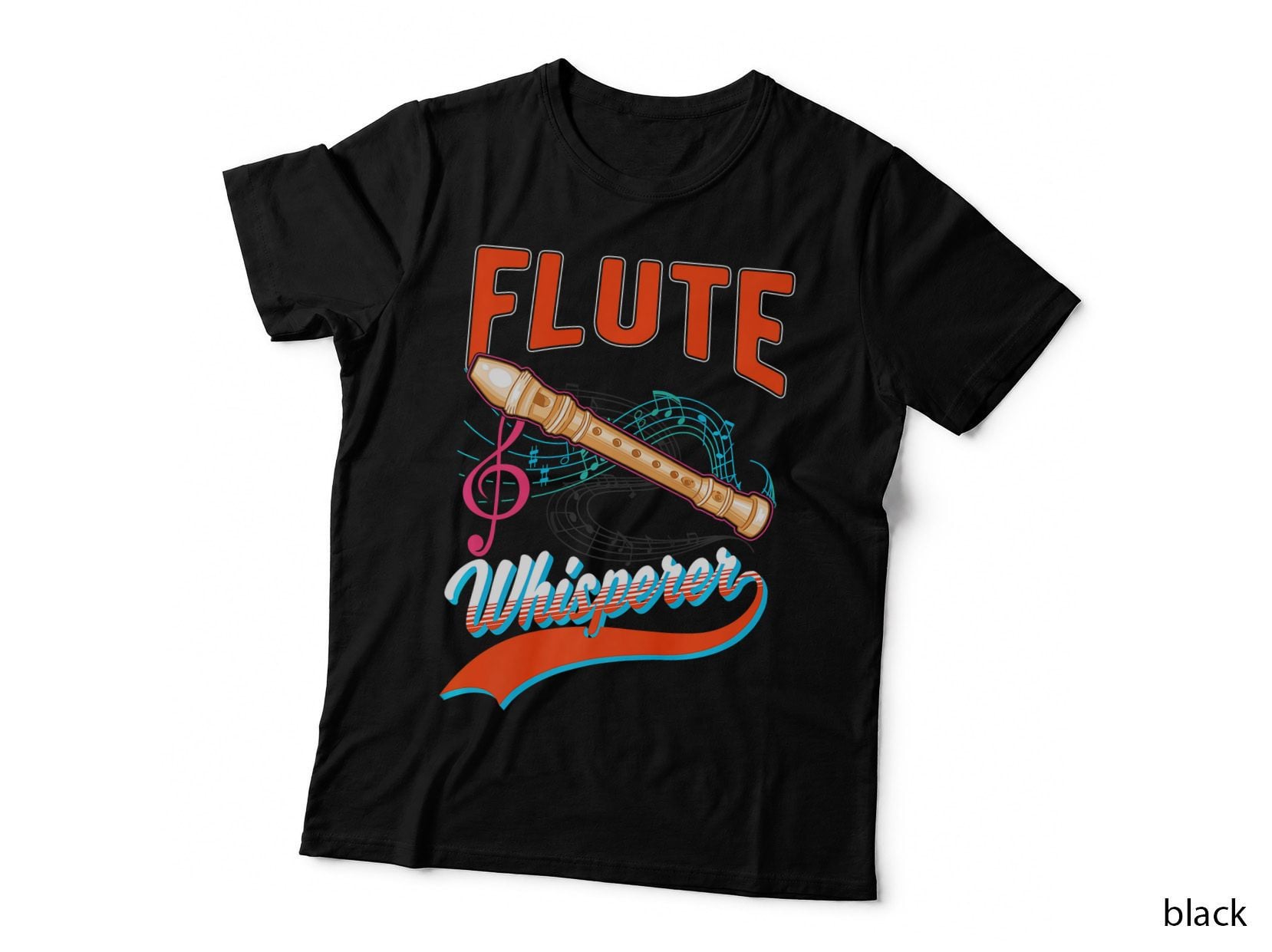 Flute Whisperer Flutist Player, Graphic T-Shirt