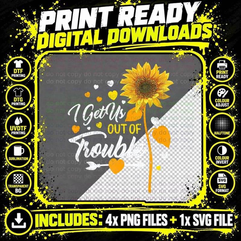 I Get Us Out of Trouble into BFF Best Friend Bestie Png SVG Digital Bundle
