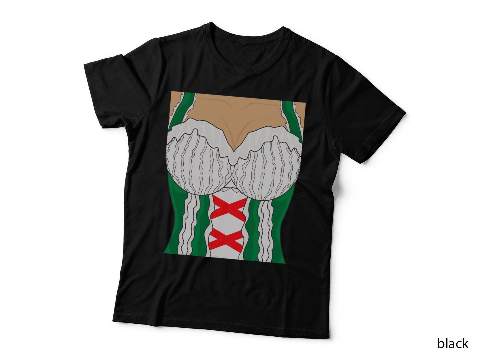 Oktoberfest Bavarian Dirndl Dress with Cleavage T-Shirt
