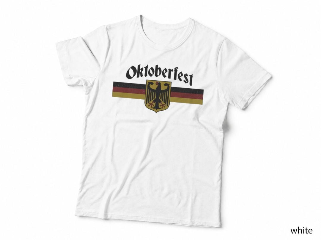 Oktoberfest Deutschland German Flag Banner Eagle Coat of Arm T-Shirt