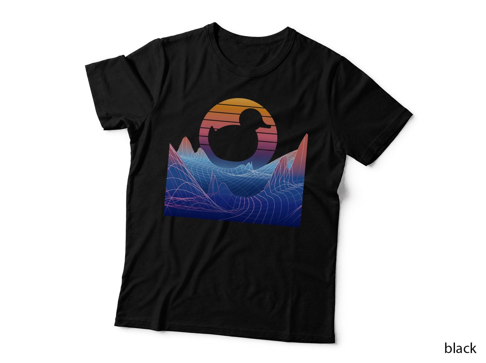 Rubber Duck Space Vaporwave Rubber Ducky Rubber Duckling T-Shirt