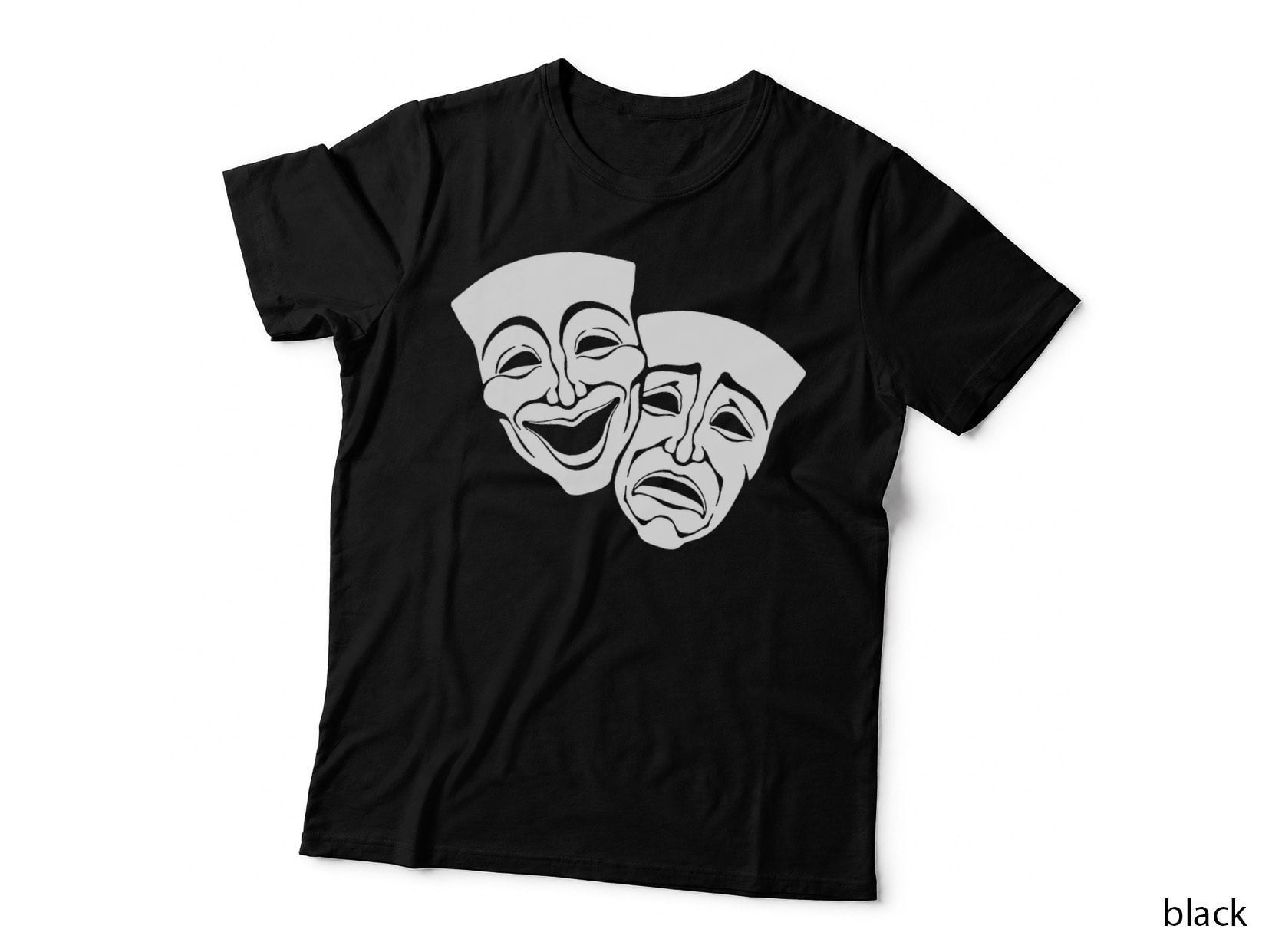 Theater Drama Comedy Mask Theatre, Graphic T-Shirt