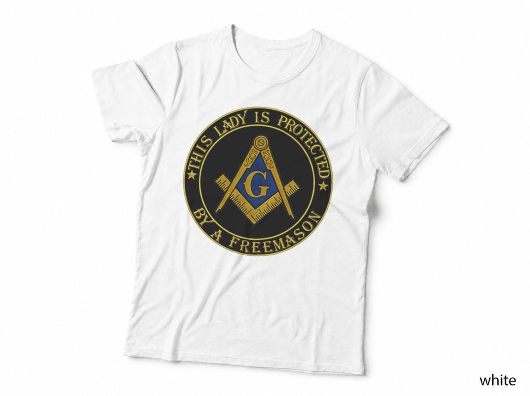 This Lady Is Protected by a Freemason - PHA Masonic Wife T-Shirt