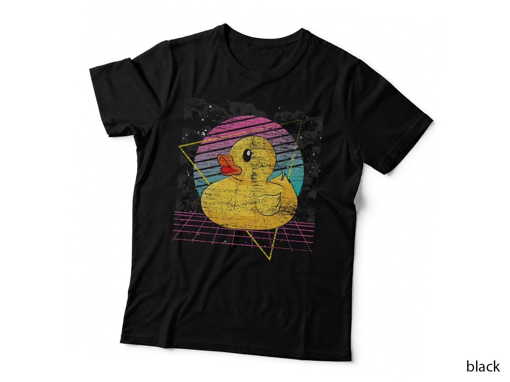 Vaporwave Ducky Bath Toy Duckie Duckling Cute Rubber Duck T-Shirt