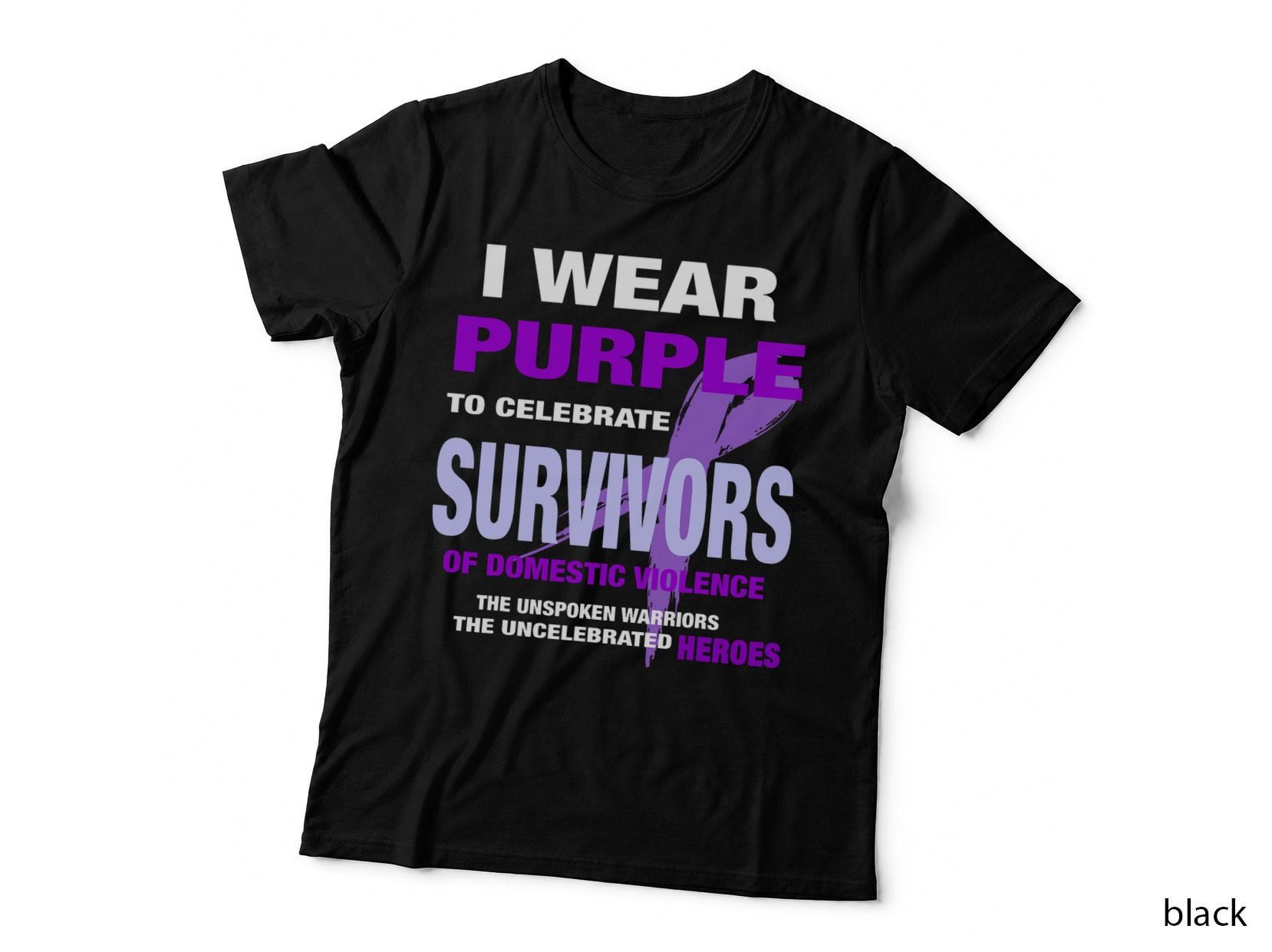 Wear Purple Celebrate Survivors of Domestic Violence T-Shirt