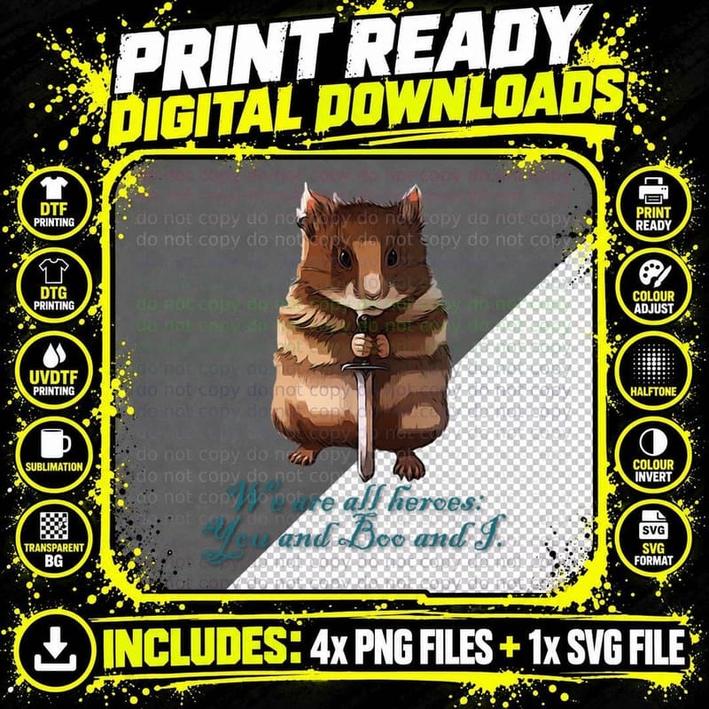 Baldur's Gate Boo T-Shirt Png SVG Digital Bundle