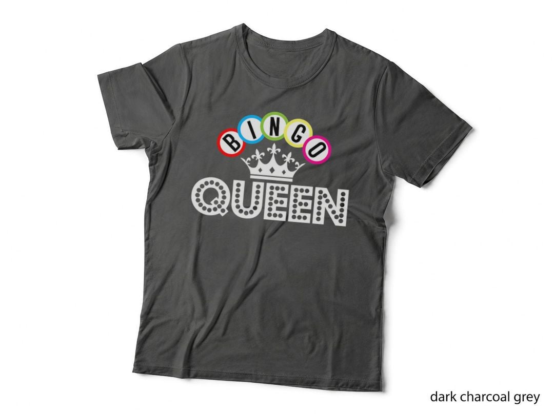 Bingo Queen Crown Bingo Balls Gift T-Shirt