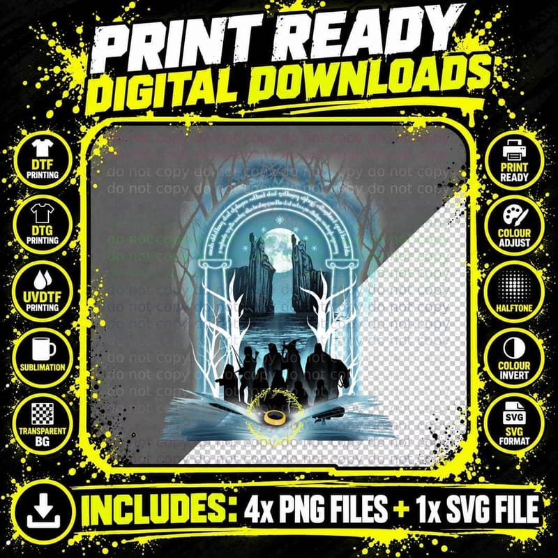 Book of Fellowship T-Shirt Png SVG Digital Bundle