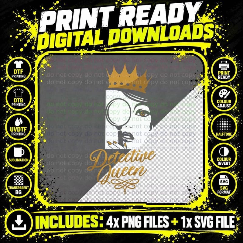Detective True Crime and Chill Detective Murder Show Spy Png SVG Digital Bundle