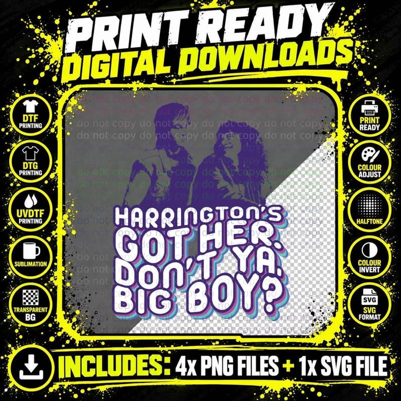 Don't Ya Big Boy T-Shirt Png SVG Digital Bundle