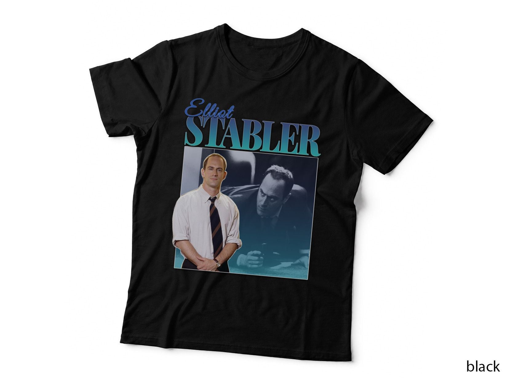 Elliot Stabler T-Shirt, Law Enforcement Style, Crime Drama Fan
