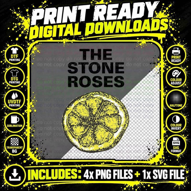 Fresh Yellow Lemon T-Shirt Png SVG Digital Bundle