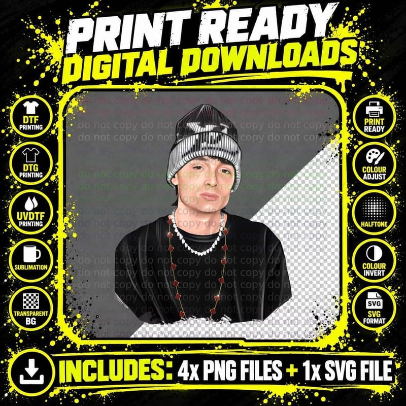 Hand Drawn Peso Pluma Ella Baila Sola T-Shirt Png SVG Digital Bundle