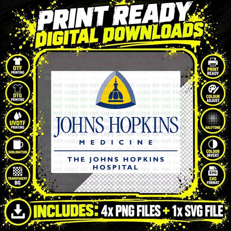 John Hopkins Medicine T-Shirt Png SVG Digital Bundle