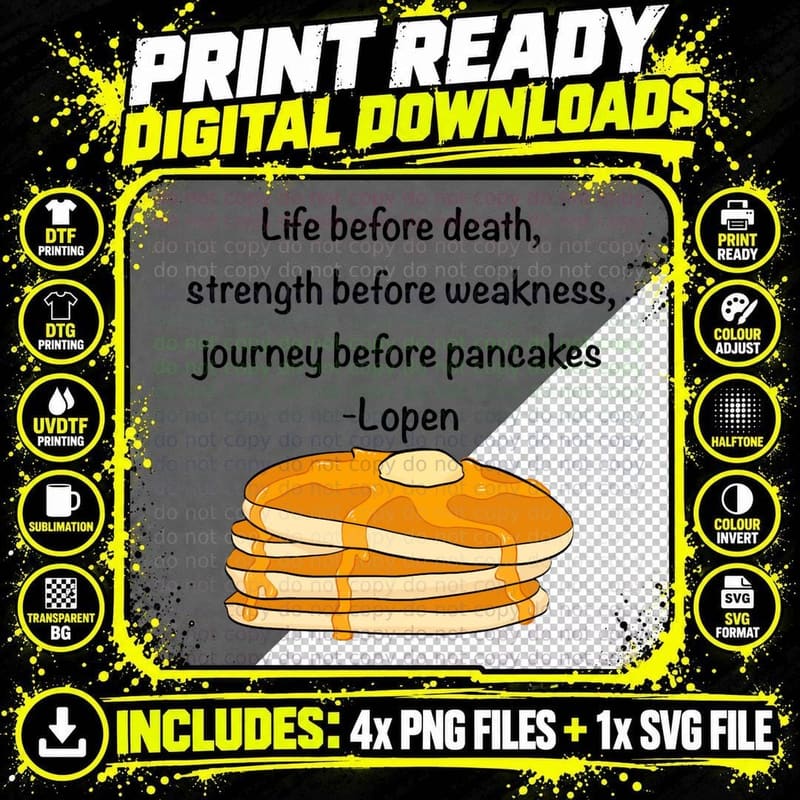 Journey Before Pancakes T-Shirt Png SVG Digital Bundle