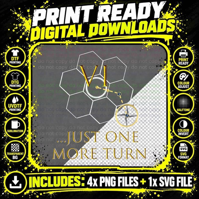 Just One More Turn (New) T-Shirt Png SVG Digital Bundle