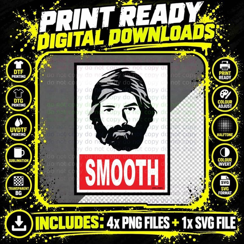 Keep It Smooth T-Shirt Png SVG Digital Bundle